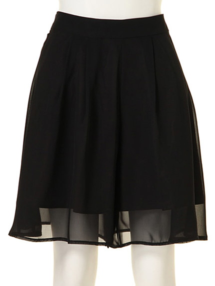 MERCURYDUO【LUX】 シフォンレイヤードキュロット