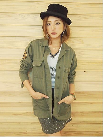 UngridワッペンワークシャツJK