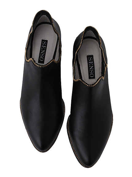 EATME【SENSO】ZIPレザーブーティー