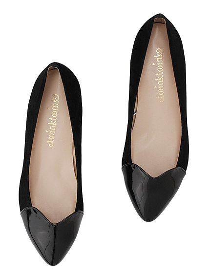 RUNWAY channel【twinktwink】ハートフラットシューズ