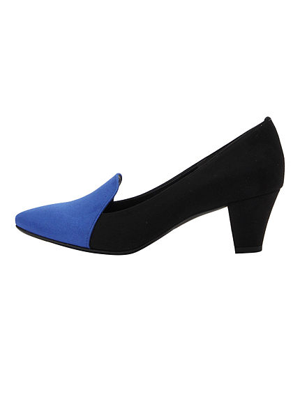 RUNWAY channel【vanitybeauty】【柔らかSoft Insole】バイカラーマニッシュパンプス