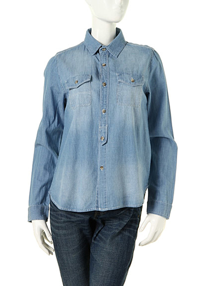 choosy chu【CB】ストーンウオッシュデニムシャツ