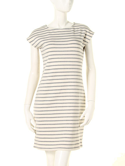 【TC】ボーダーフレンチワンピース