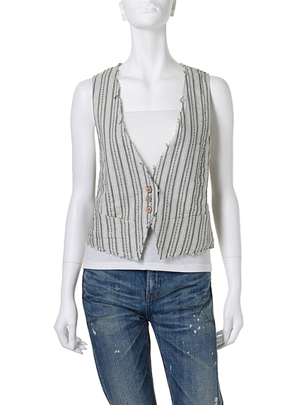 Ungrid【Casual】モチーフストライプベスト