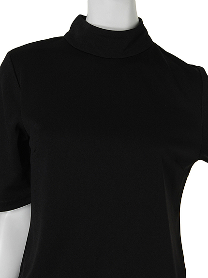 thprycolor【TC】スタンドネック５分袖無地Ｔ