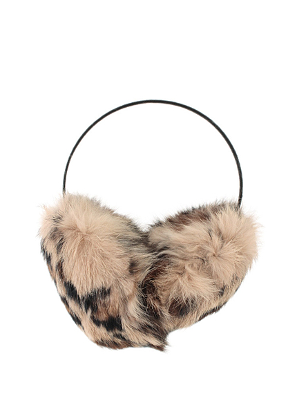 RUNWAY channel【CASSELINI】【Control Freak】細バンドラビットファーイヤーマフ MIX