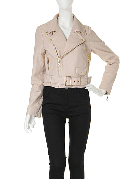 LAGUNAMOON【CASUAL】ラムレザーライダースブルゾン