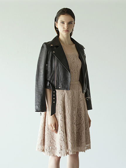 LAGUNAMOON【CASUAL】ラムレザーライダースブルゾン