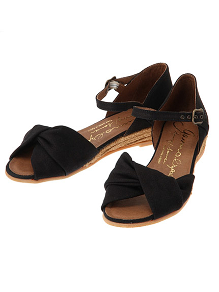 RUNWAY channel【gaimo made in Spain】ひねりリボンジュートサンダル