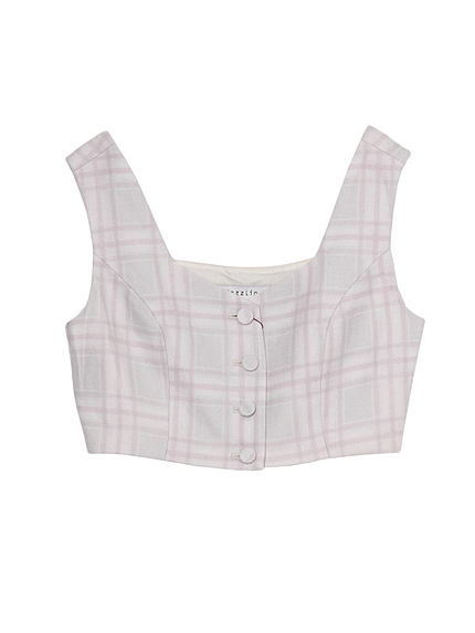 【R】チェックビスチェ