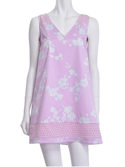 MERCURYDUO【DUO】 コットンFlowerAラインOP