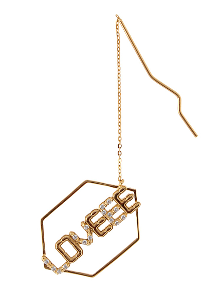 RUNWAY channel【ＲＯＺＹ】ＬＥＤピアス　GD