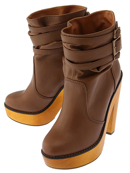 Ungridベルトフェイクレザーブーツ