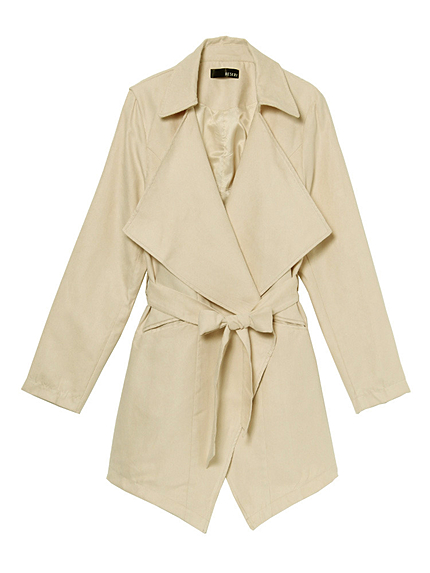 peach manishトレンチコート