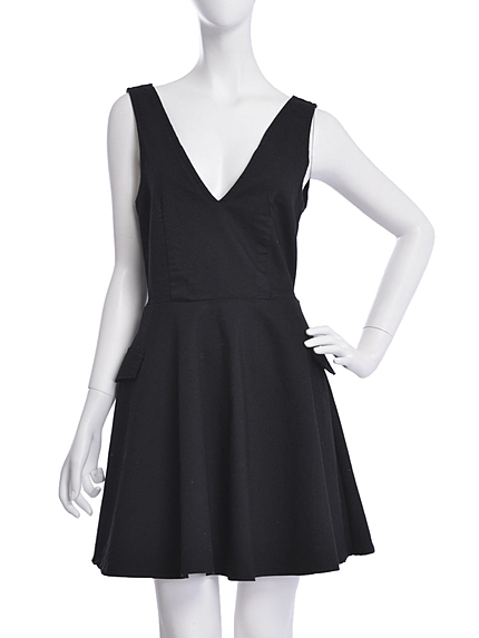 choosy chu【G】デニム深Vネックワンピ