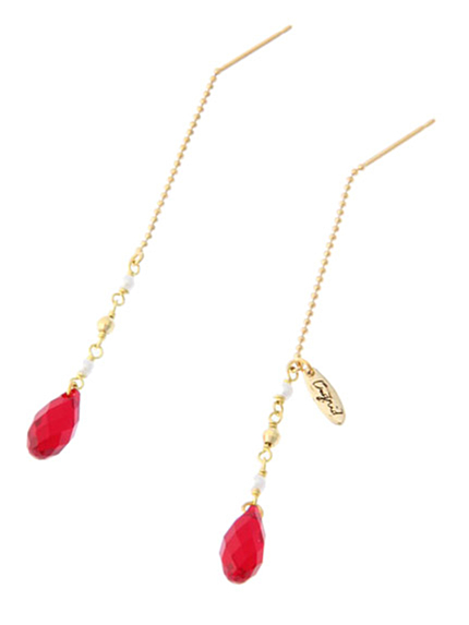 Ungridドロップシングルストーンピアス