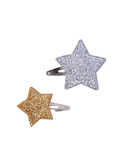 【Kid's】 メタリックSTARヘアピン