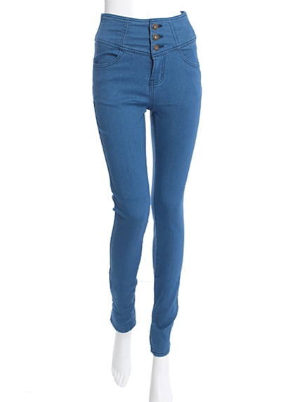 elianegigi【B】ハイウエストデニムスキニー