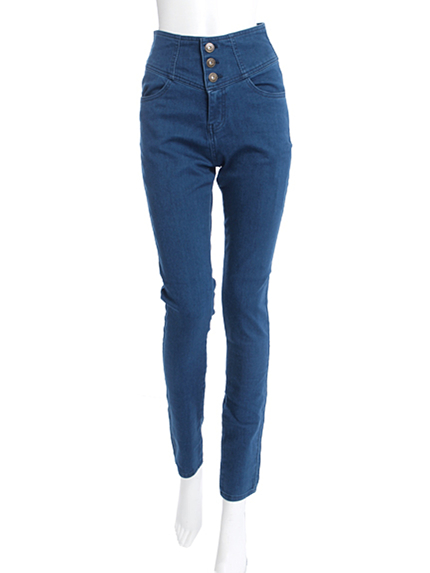 elianegigi【B】ハイウエストデニムスキニー