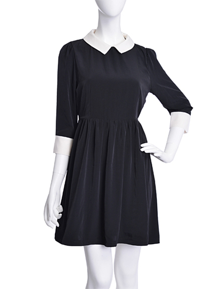 elianegigi【C】襟付きフレアーワンピ