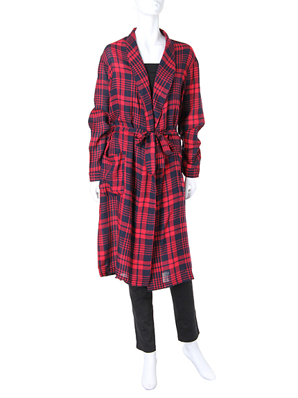 i-SOOKロングネルシャツ