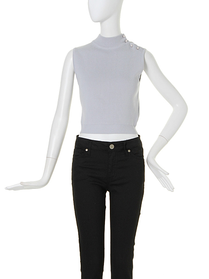 LAGUNAMOONハイネックノースリーブKNIT