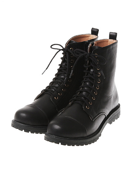 レースアップショートブーツ