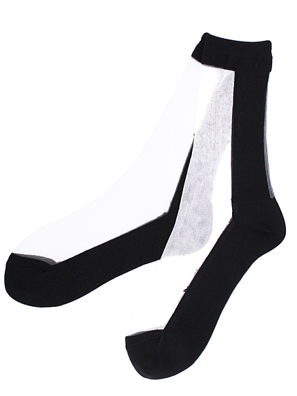 【LADY】ハーフシースルーソックス