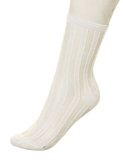 jouetie【LADY】ストライプシースルーソックス