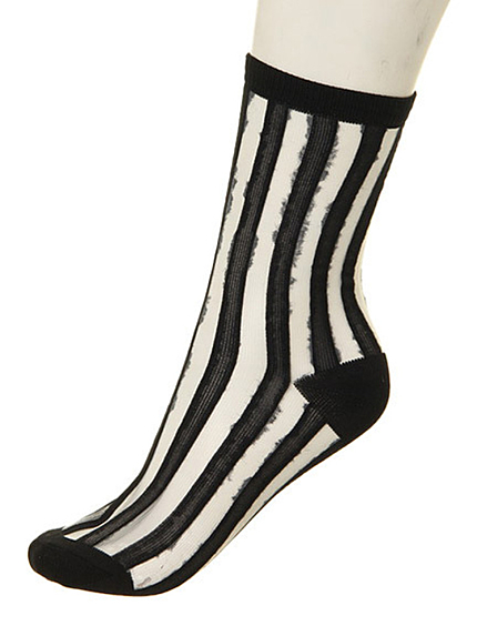 jouetie【LADY】ストライプシースルーソックス