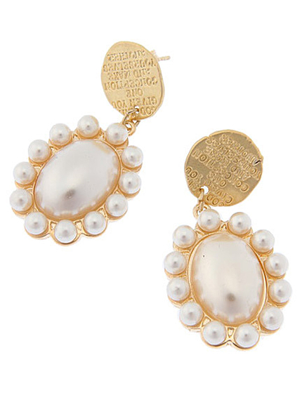 jouetie【LADY】プレートパールピアス