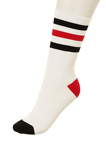 【CASUAL】センターカラーラインソックス