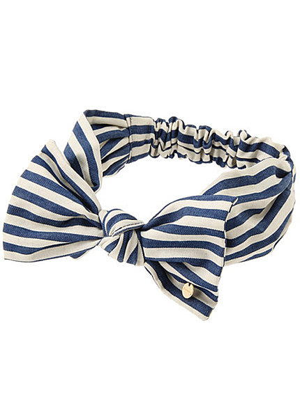 jouetie【CASUAL】ボーダーリボンヘアバン