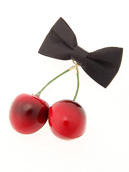 jouetie【ＣＡＳＵＡＬ】チェリーリボンバレッタ