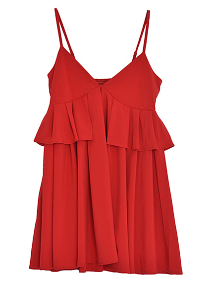 【CASUAL】ペプラムキャミワンピース