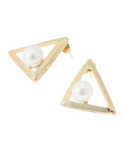 jouetie【GIRLY】トライアングルパールピアス