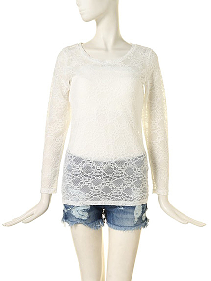 jouetie【BABY】レースインナー長袖