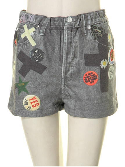 jouetie【CASUAL】デニム転写ショートPT