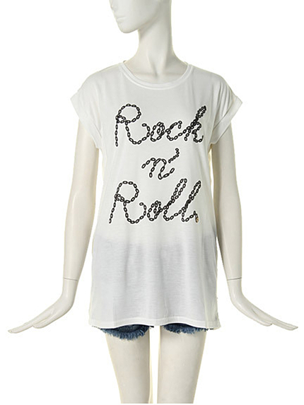 jouetie【CASUAL】チェーンロゴT