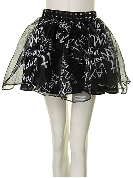 jouetie【ROCK】 らくがき柄オーガンジーSK