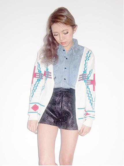 jouetie【CASUAL】 蛍光ネイティブカーデ