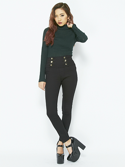 メニーボタンH/WスキニーPT