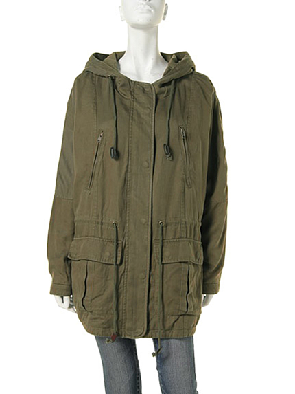 Ungridドルマンショートモッズコート