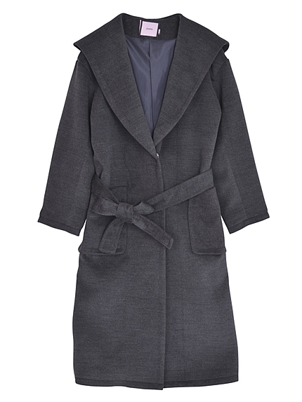 jouetieショールカラーチェスターコート