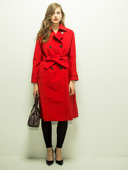 【moi】raglan sleeve trench
