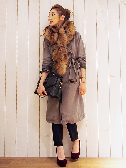 《sweet10月号 紗栄子ｻﾝ着用》 【Lady】ラクーンファーストール