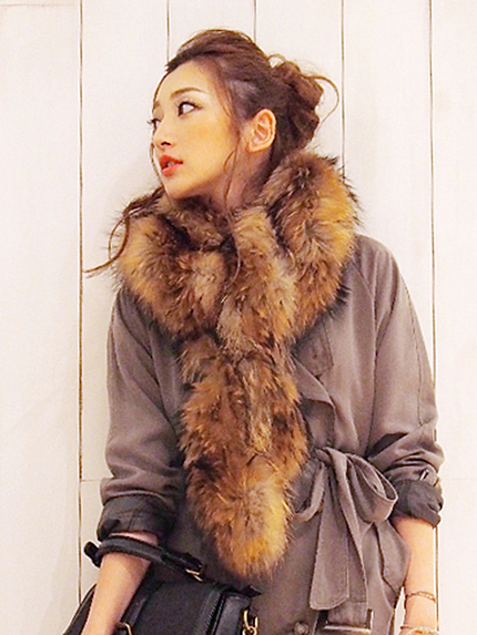 《sweet10月号 紗栄子ｻﾝ着用》 【Lady】ラクーンファーストール