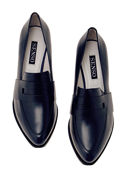 【SENSO】calf ヒールローファー