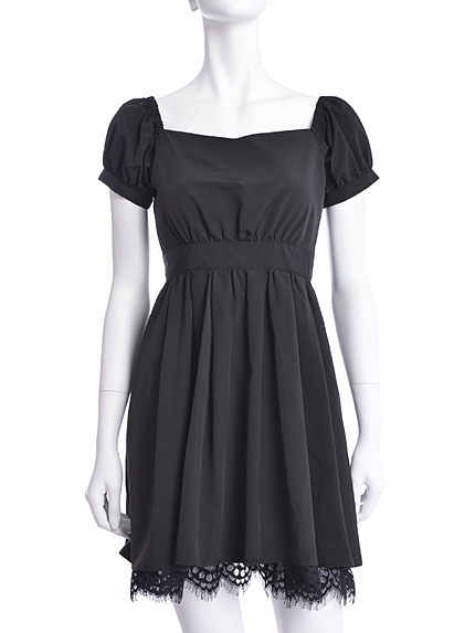 EATME裾レースバックリボンOP