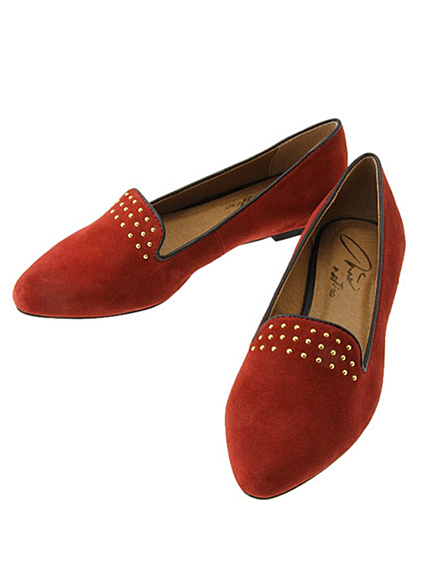 RUNWAY channel【mio notis】ポインテッドスタッズオペラシューズ